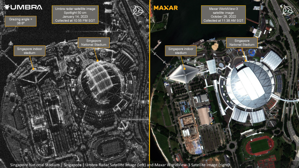 Imagen radar Maxar
